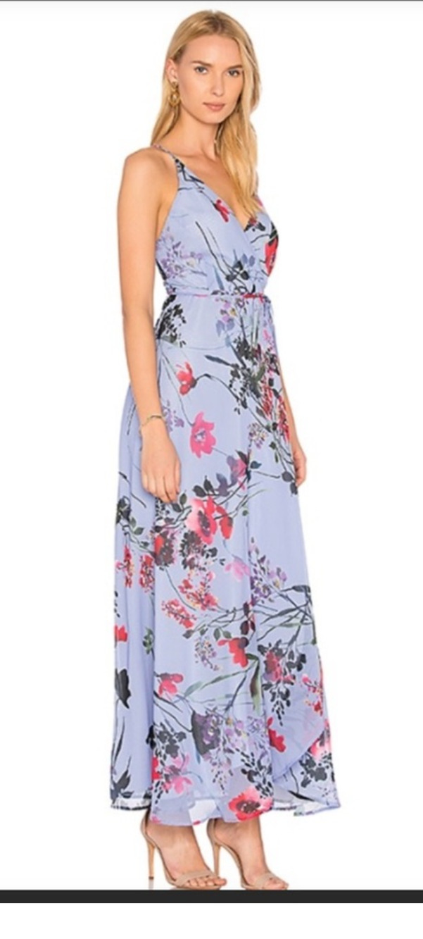 NWT Yumi Kim Women's Misty Bouquet Blue Rush Hour Maxi Dress Size S